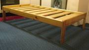 Pine Single Bed Frame and Mattress-£40